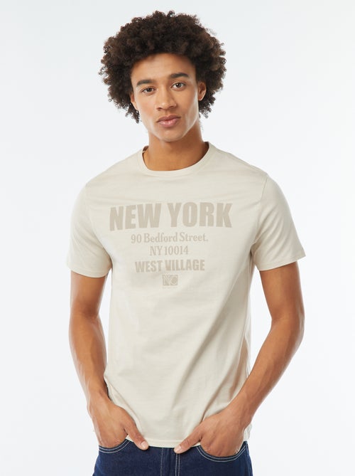 Tee-shirt imprimé à manches courtes - Kiabi