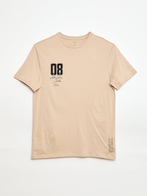 Tee-shirt imprimé à manches courtes - Kiabi