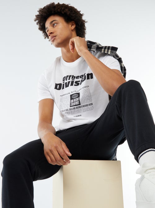 Tee-shirt imprimé à manches courtes - Kiabi