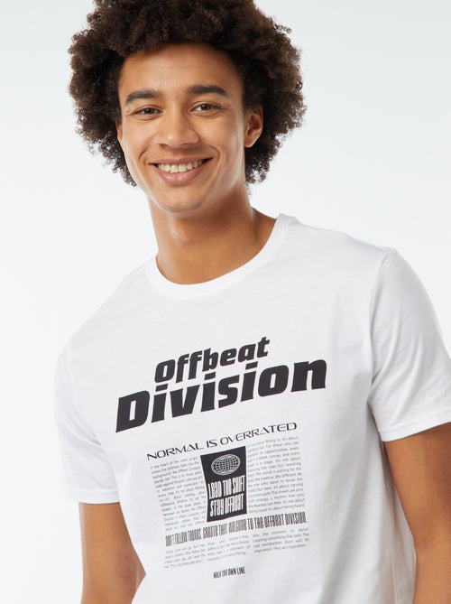 Tee-shirt imprimé à manches courtes - Kiabi Tee-shirt imprimé à manches courtes - Kiabi