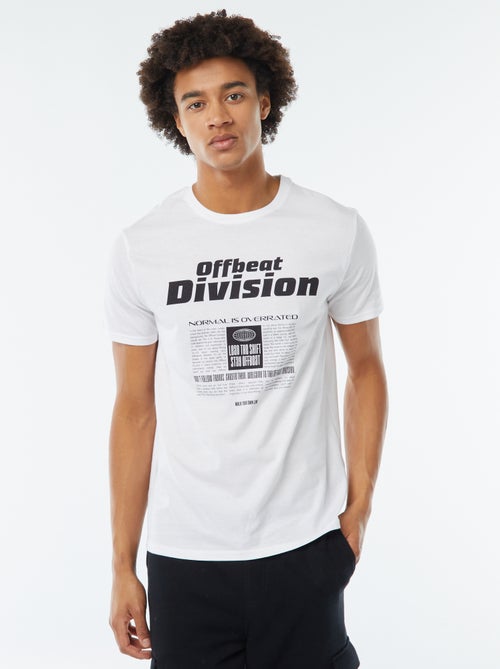 Tee-shirt imprimé à manches courtes - Kiabi Tee-shirt imprimé à manches courtes - Kiabi