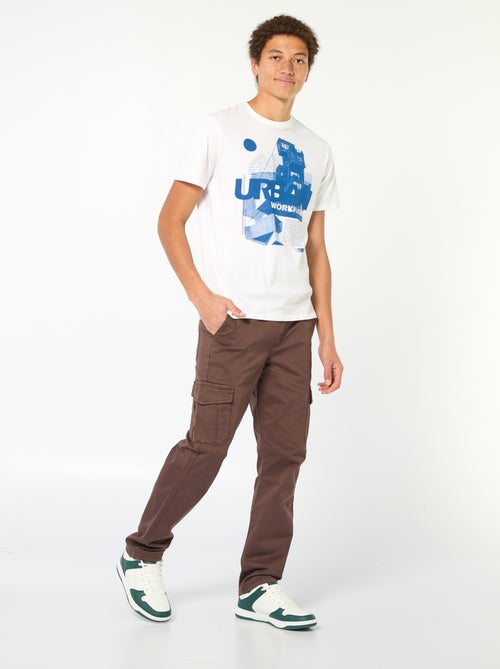 Tee-shirt imprimé à manches courtes - Kiabi