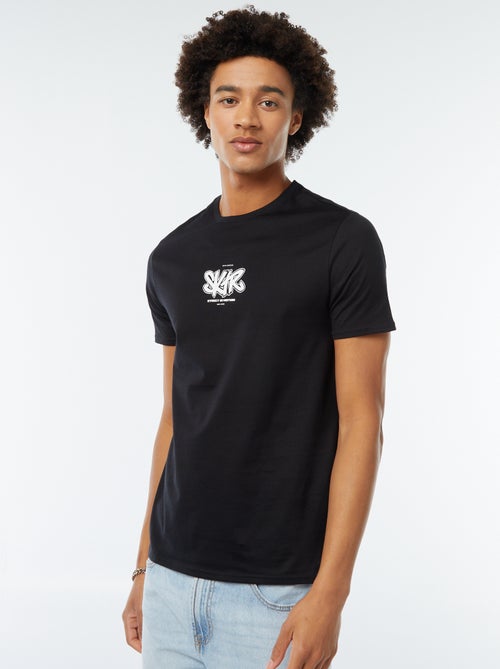 Tee-shirt imprimé à manches courtes - Kiabi