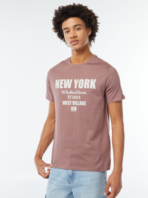 Tee-shirt imprimé à manches courtes - Kiabi