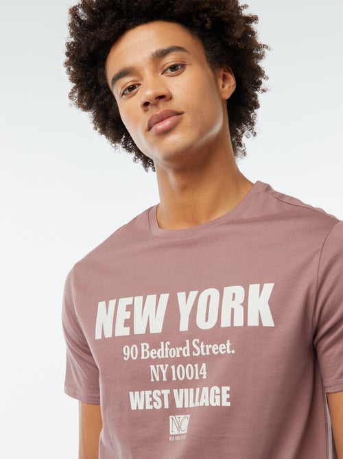 Tee-shirt imprimé à manches courtes - Kiabi