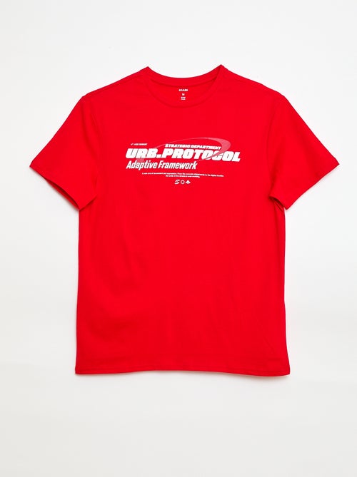 Tee-shirt imprimé à manches courtes - Kiabi