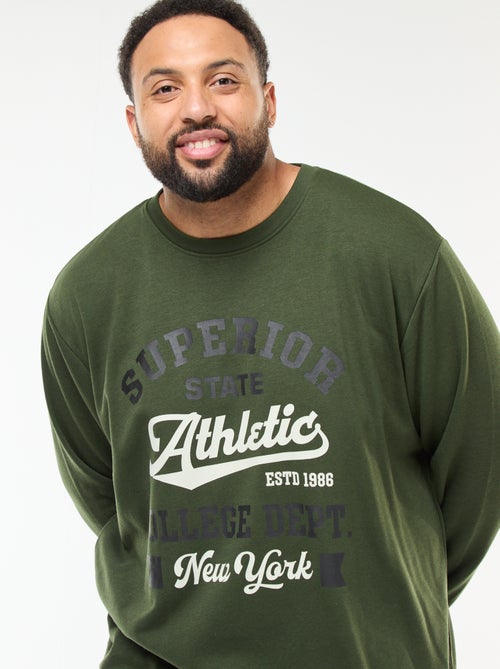 Tee-shirt imprimé à manches longues - Kiabi