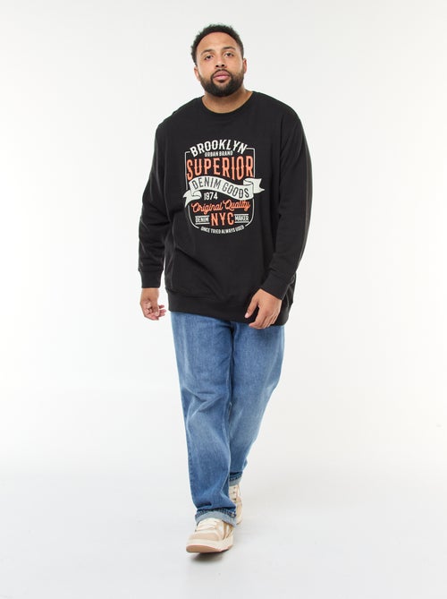 Tee-shirt imprimé à manches longues - Kiabi