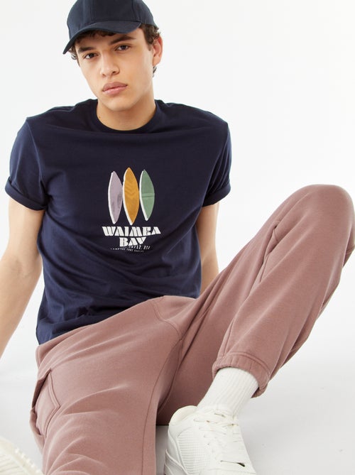 Tee-shirt imprimé à messages - Kiabi