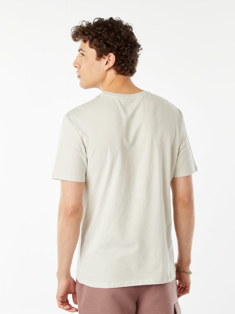 Tee-shirt imprimé à messages GRIS - Kiabi