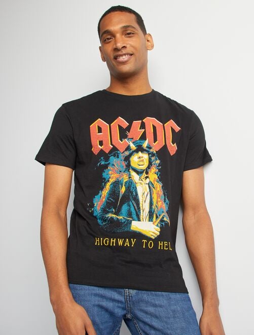 Tee-shirt imprimé 'AC/DC' - Kiabi