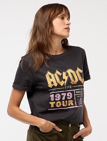 Tee-shirt imprimé 'AC/DC'