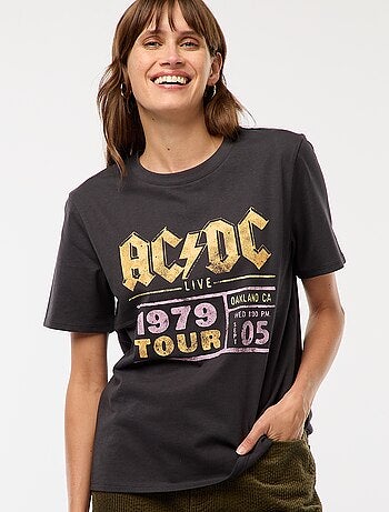Tee-shirt imprimé 'AC/DC'