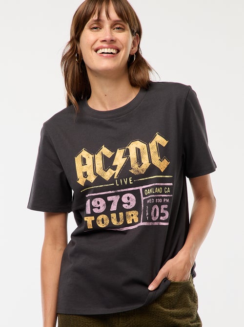 Tee-shirt imprimé 'AC/DC' - Kiabi