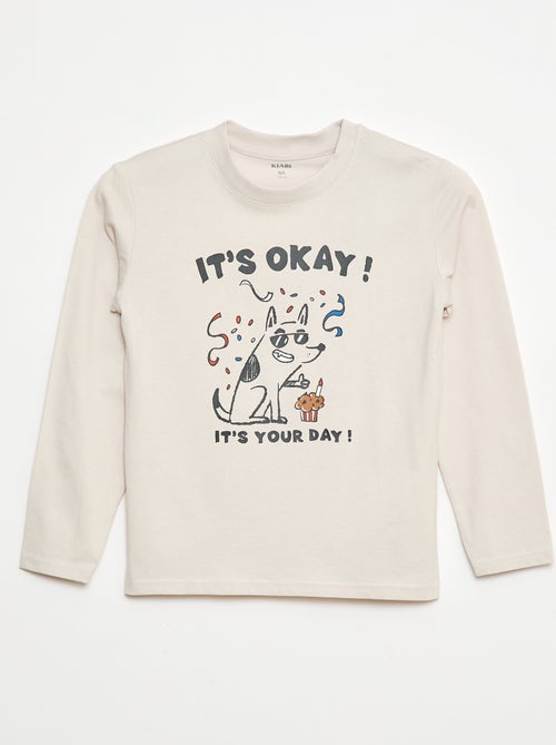 Tee-shirt imprimé anniversaire - Kiabi