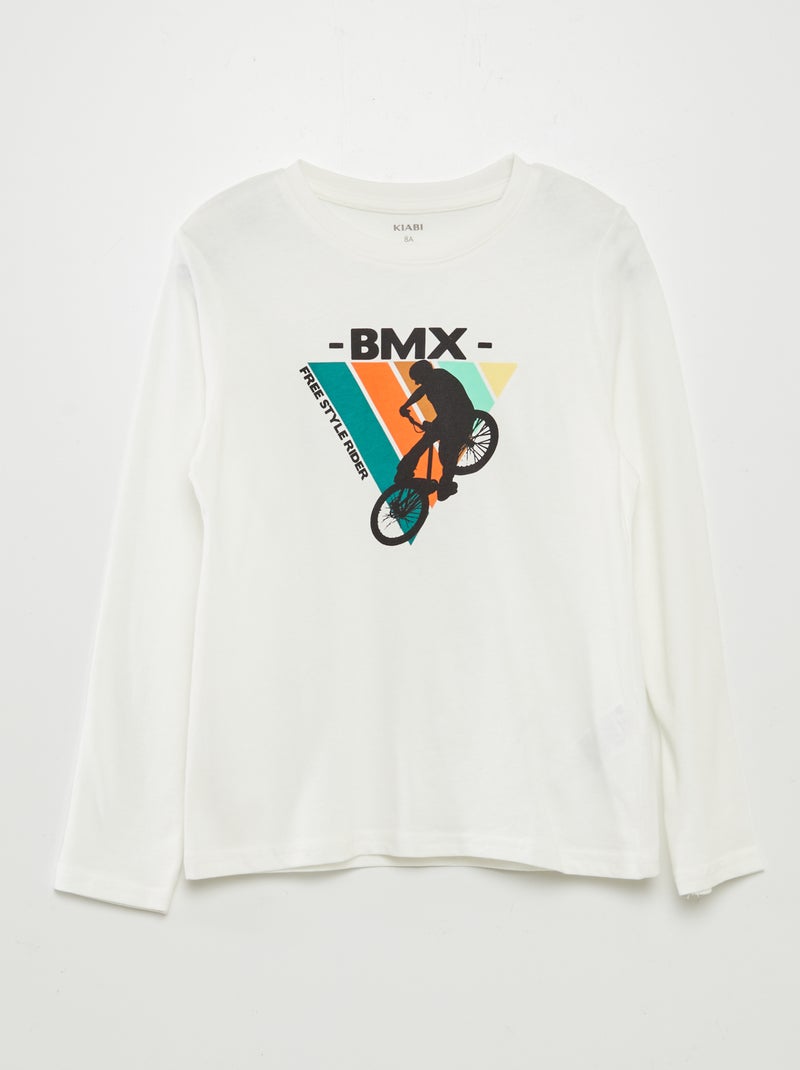 Tee-shirt imprimé Blanc - Kiabi