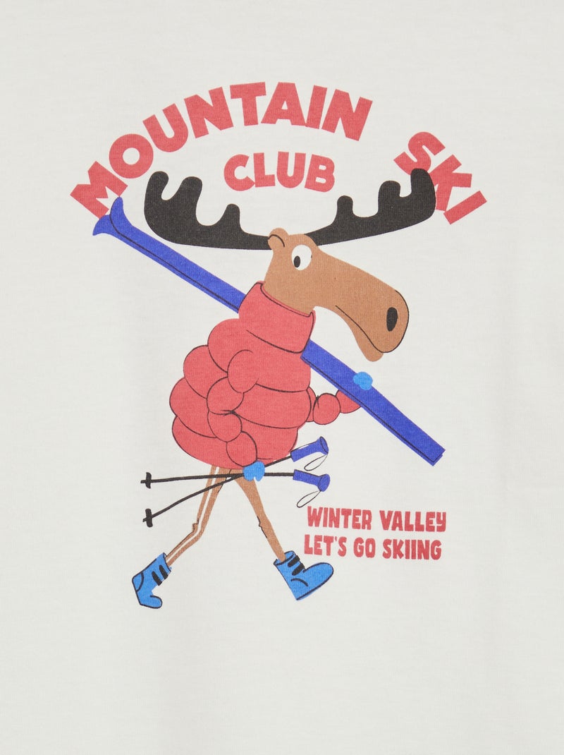 Tee-shirt imprimé Blanc - Kiabi