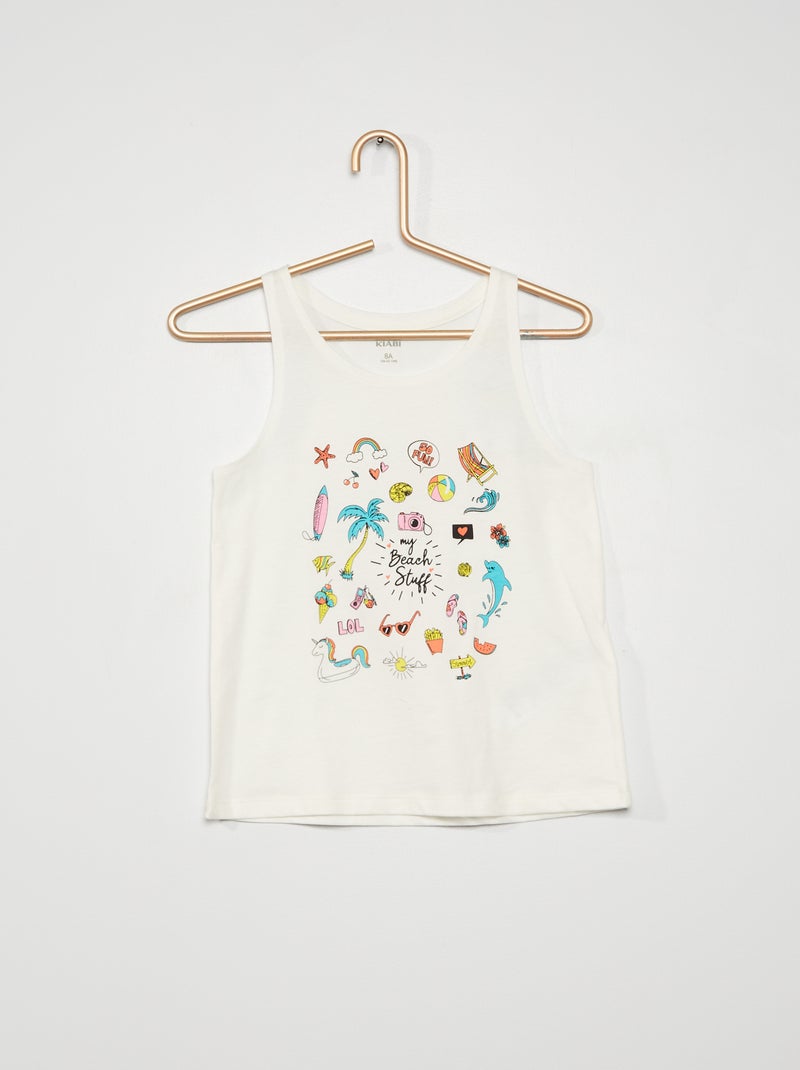 Tee-shirt imprimé Blanc - Kiabi