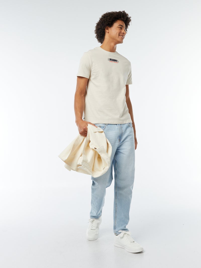 Tee-shirt imprimé 'Bleach' manches courtes GRIS - Kiabi