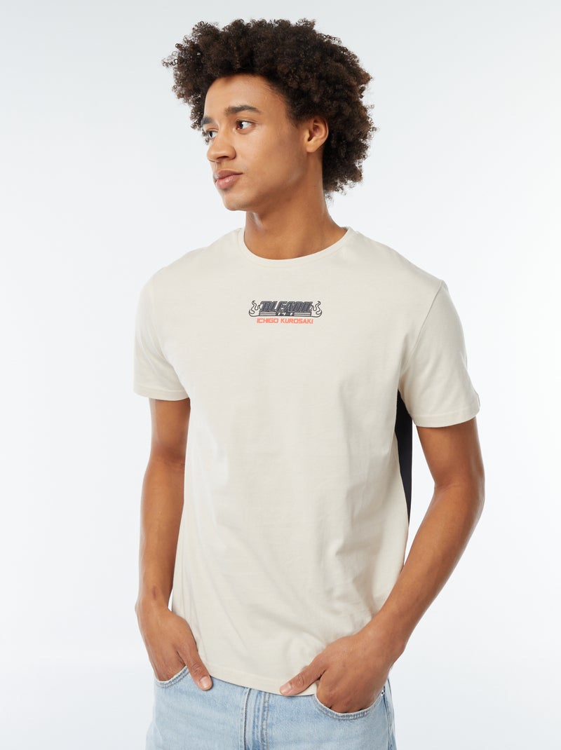 Tee-shirt imprimé 'Bleach' manches courtes GRIS - Kiabi