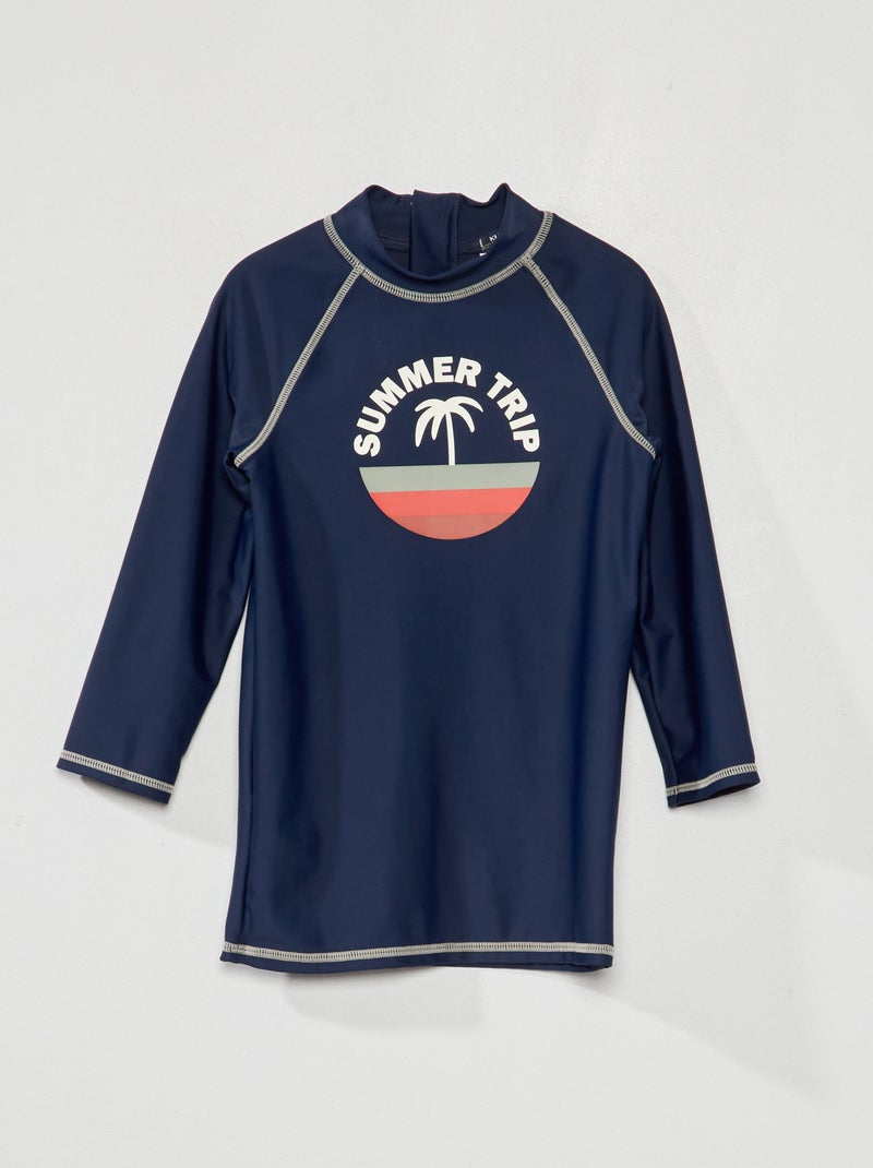 Tee-shirt imprimé Bleu marine - Kiabi