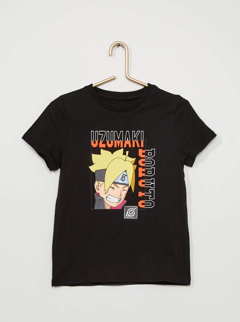 Tee-shirt imprimé 'Boruto' Noir - Kiabi