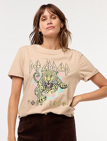 Tee-shirt imprimé 'Def Leppard'