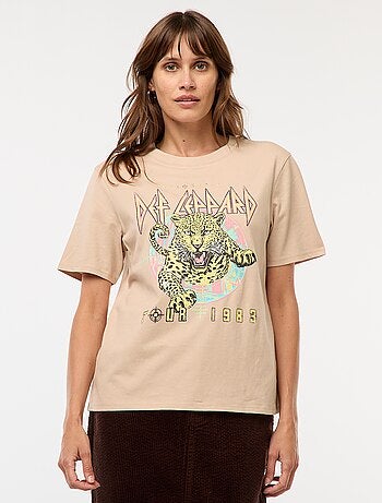 Tee-shirt imprimé 'Def Leppard'