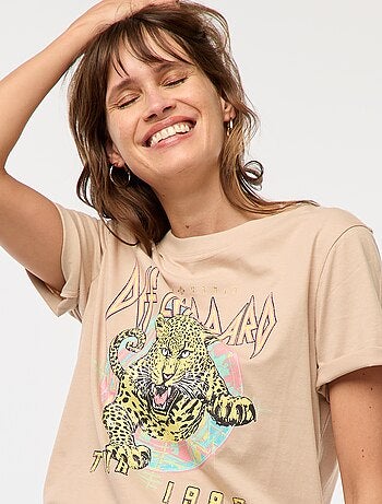 Tee-shirt imprimé 'Def Leppard'
