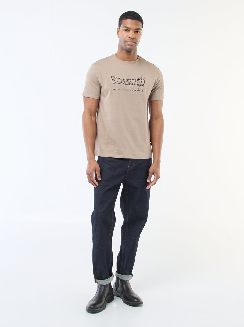 Tee-shirt imprimé 'Dragon Ball Z' Beige - Kiabi