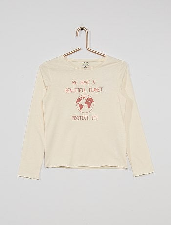 Tee-shirt imprimé en feutrine éco-conçu