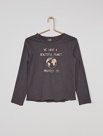 Tee-shirt imprimé en feutrine éco-conçu