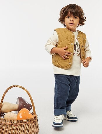 Tee-shirt imprimé en maille doudou