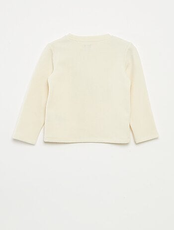 Tee-shirt imprimé en maille doudou