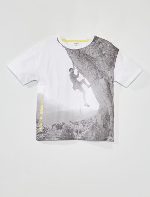 Tee-shirt imprimé 'escalade' - Kiabi