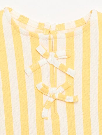 Tee-shirt imprimé et volanté