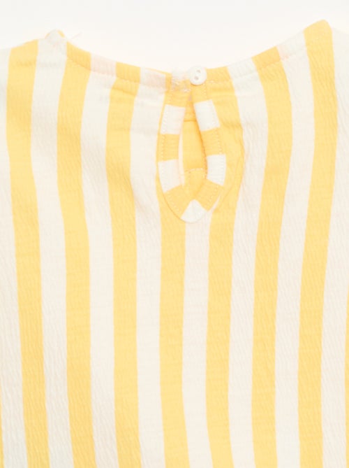 Tee-shirt imprimé et volanté - Kiabi