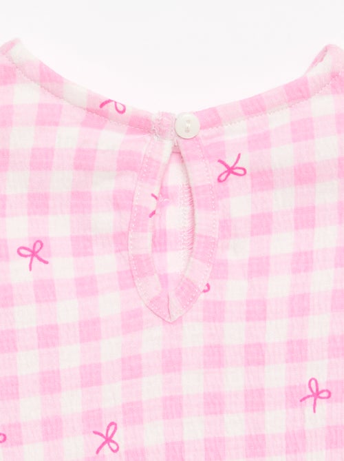 Tee-shirt imprimé et volanté - Kiabi