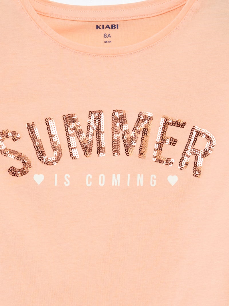 Tee-shirt imprimé fantaisie Vert - Kiabi