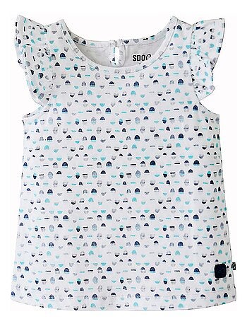 TEE-SHIRT IMPRIME FILLE ANOUCHKA LES GRANDS DE SUCRE D'ORGE