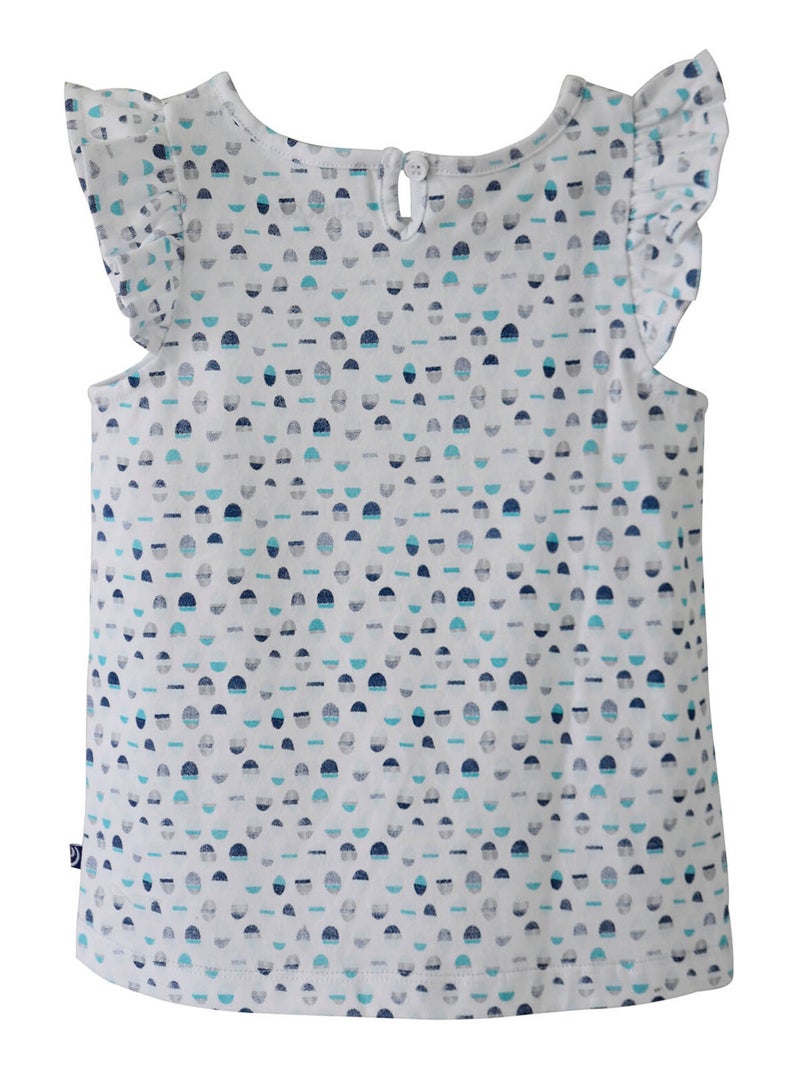 TEE-SHIRT IMPRIME FILLE ANOUCHKA LES GRANDS DE SUCRE D'ORGE Blanc - Kiabi