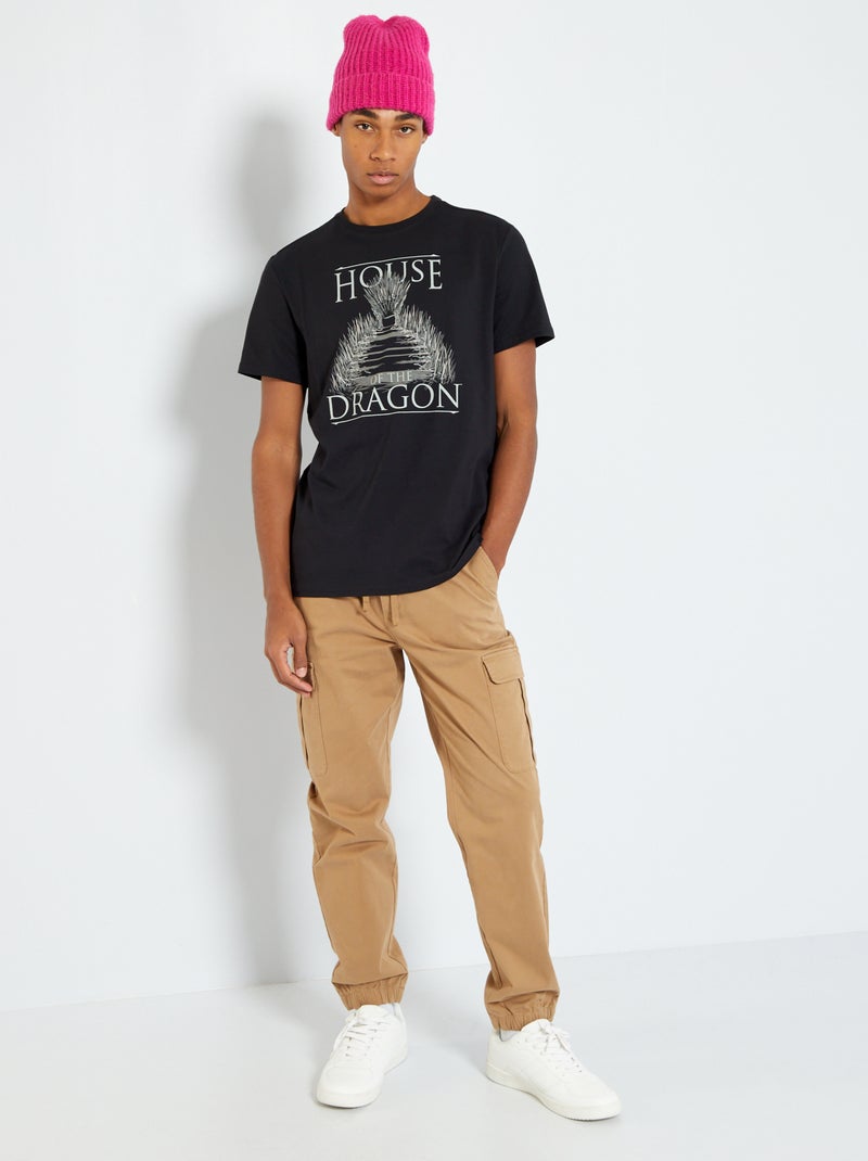Tee-shirt imprimé 'Game of Thrones' noir - Kiabi
