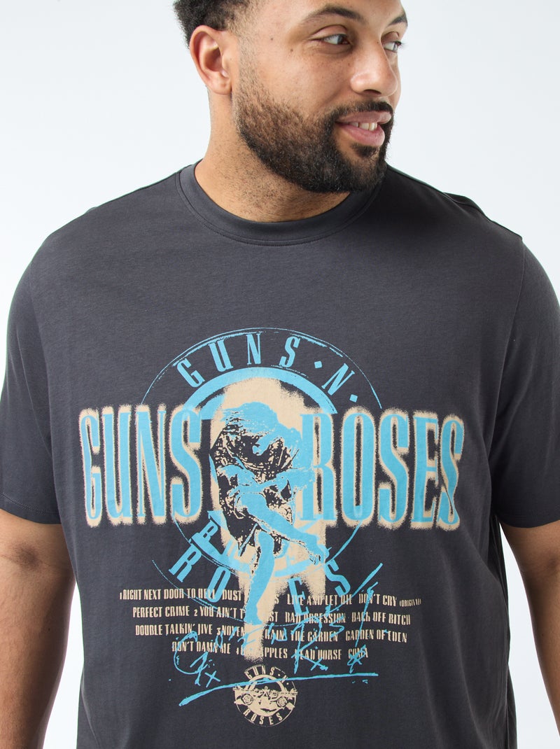 Tee-shirt imprimé 'Guns N' Roses' Noir - Kiabi