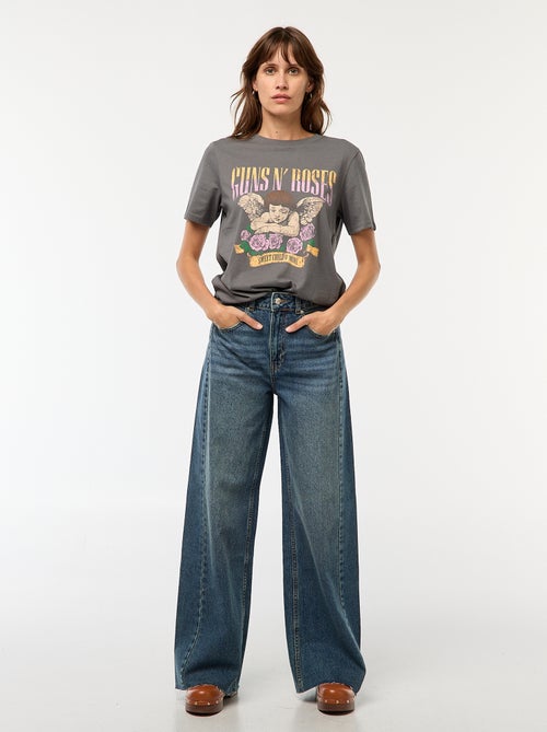 Tee-shirt imprimé 'Guns N'Roses' - Kiabi