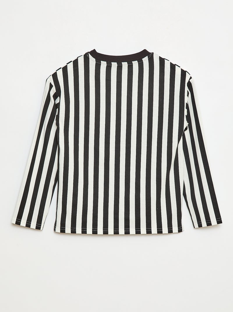 Tee-shirt imprimé 'Halloween' Noir/blanc - Kiabi