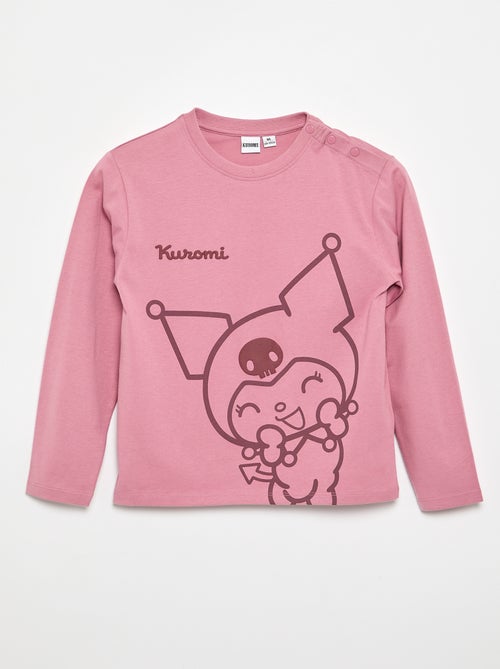 Tee-shirt imprimé 'Kuromi' - collection facile à enfiler - Kiabi Tee-shirt imprimé 'Kuromi' - collection facile à enfiler - Kiabi