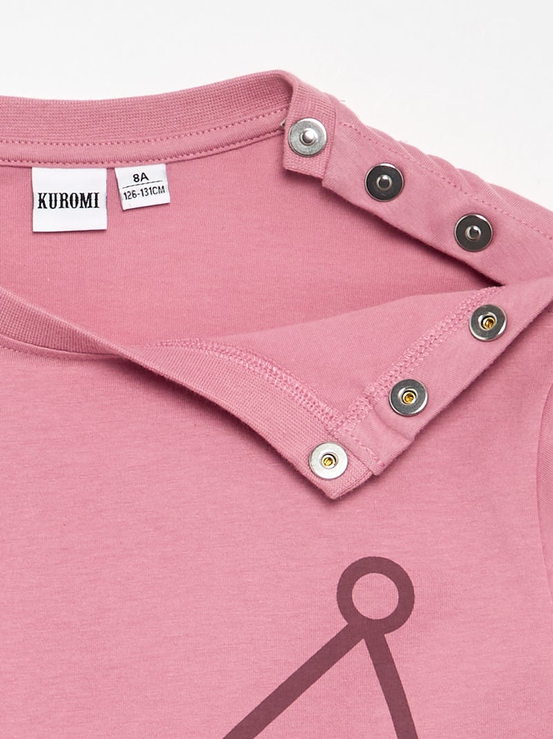 Tee-shirt imprimé 'Kuromi' - collection facile à enfiler Rose - Kiabi