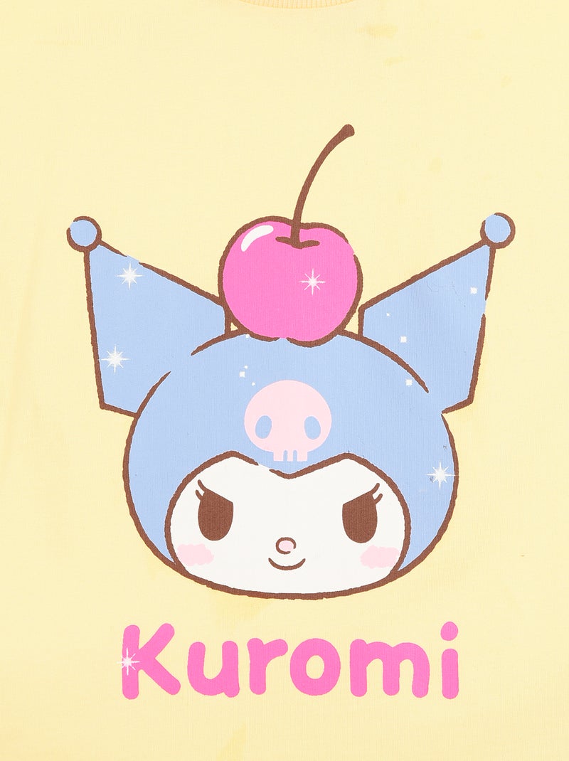 Tee-shirt imprimé 'Kuromi' - Facile à enfiler Jaune - Kiabi
