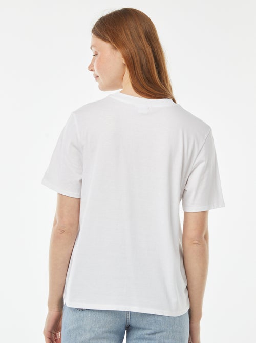 Tee-shirt imprimé 'Lilo & Stitch' 'Disney' manches courtes - Kiabi