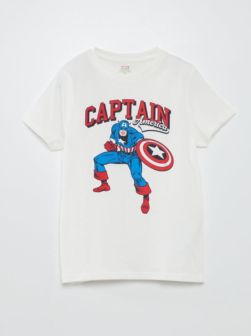 Tee-shirt imprimé 'Marvel' Beige - Kiabi